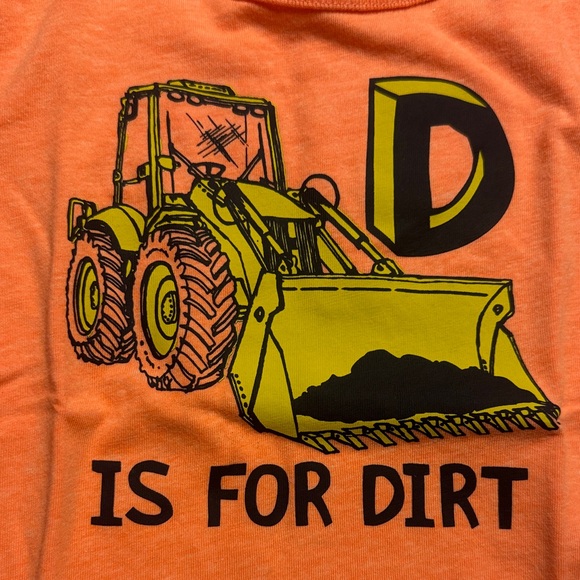 The Children's Place Orange Bulldozer Tee - Picture 3 of 4